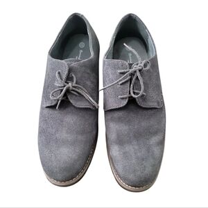 Bruno Marc Men's Gray Suede Leather Lace Up Casual/Dress Shoes Size 12